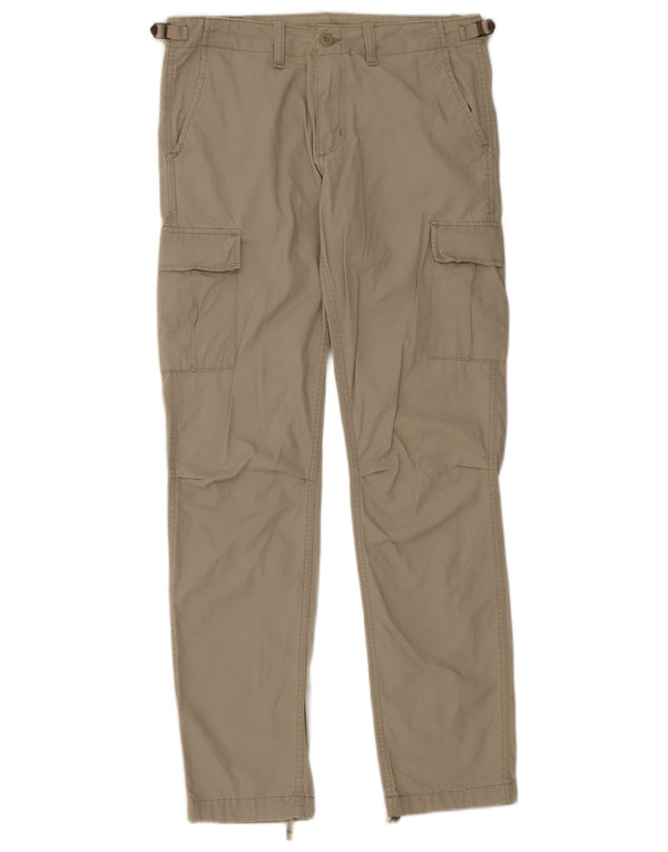 Мужские прямые брюки карго Carhartt W29 L32 серые, хлопковые