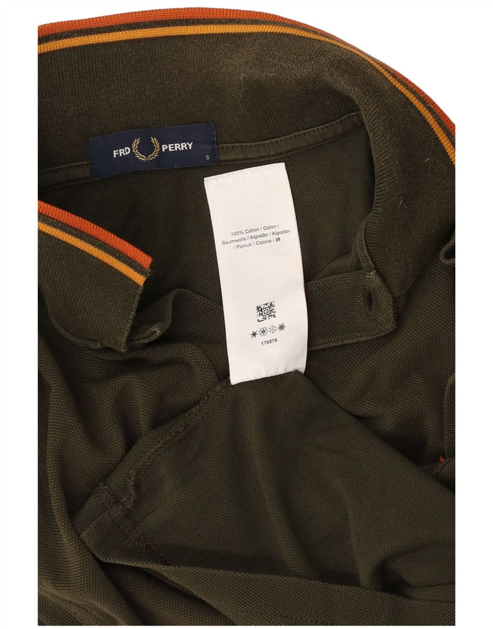 Мужская рубашка-поло Fred Perry, маленький цвет хаки, хлопок