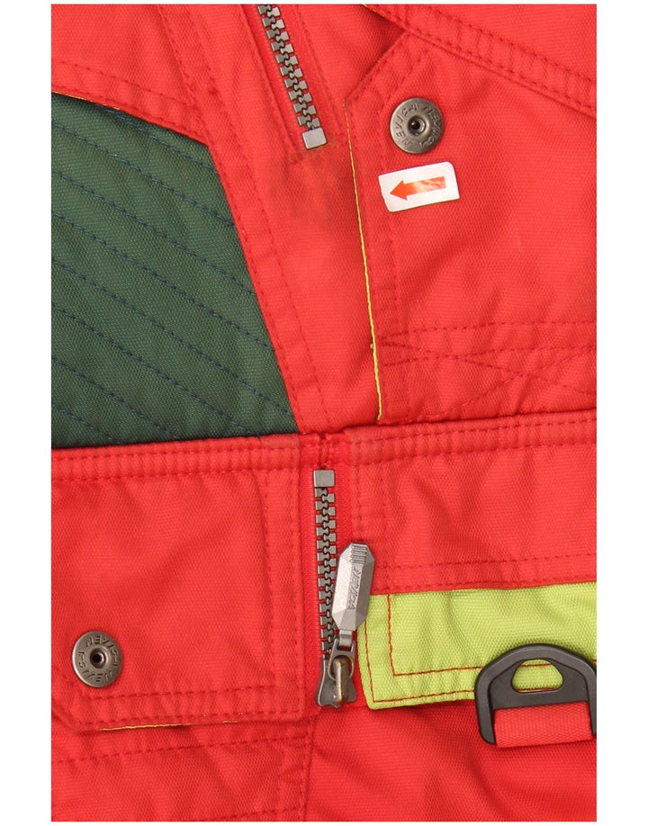 NEVICA Mens Pullover Ski Jacket UK 44 2XL Red Colourblock Polyester
