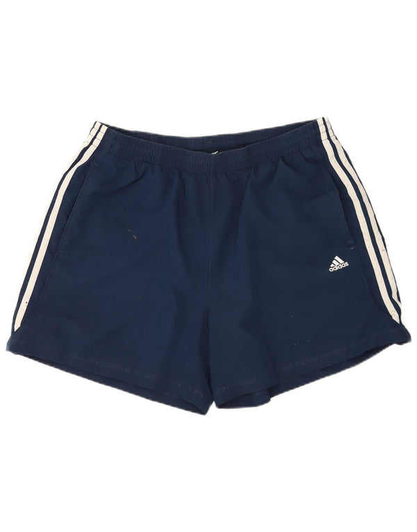 Мужские спортивные шорты Adidas XL темно-синие из полиэстера