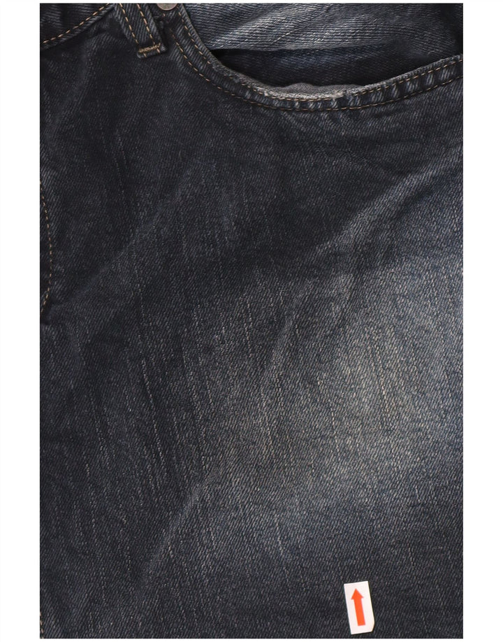 Женская джинсовая юбка Levi's, большая W32, темно-синяя, хлопок