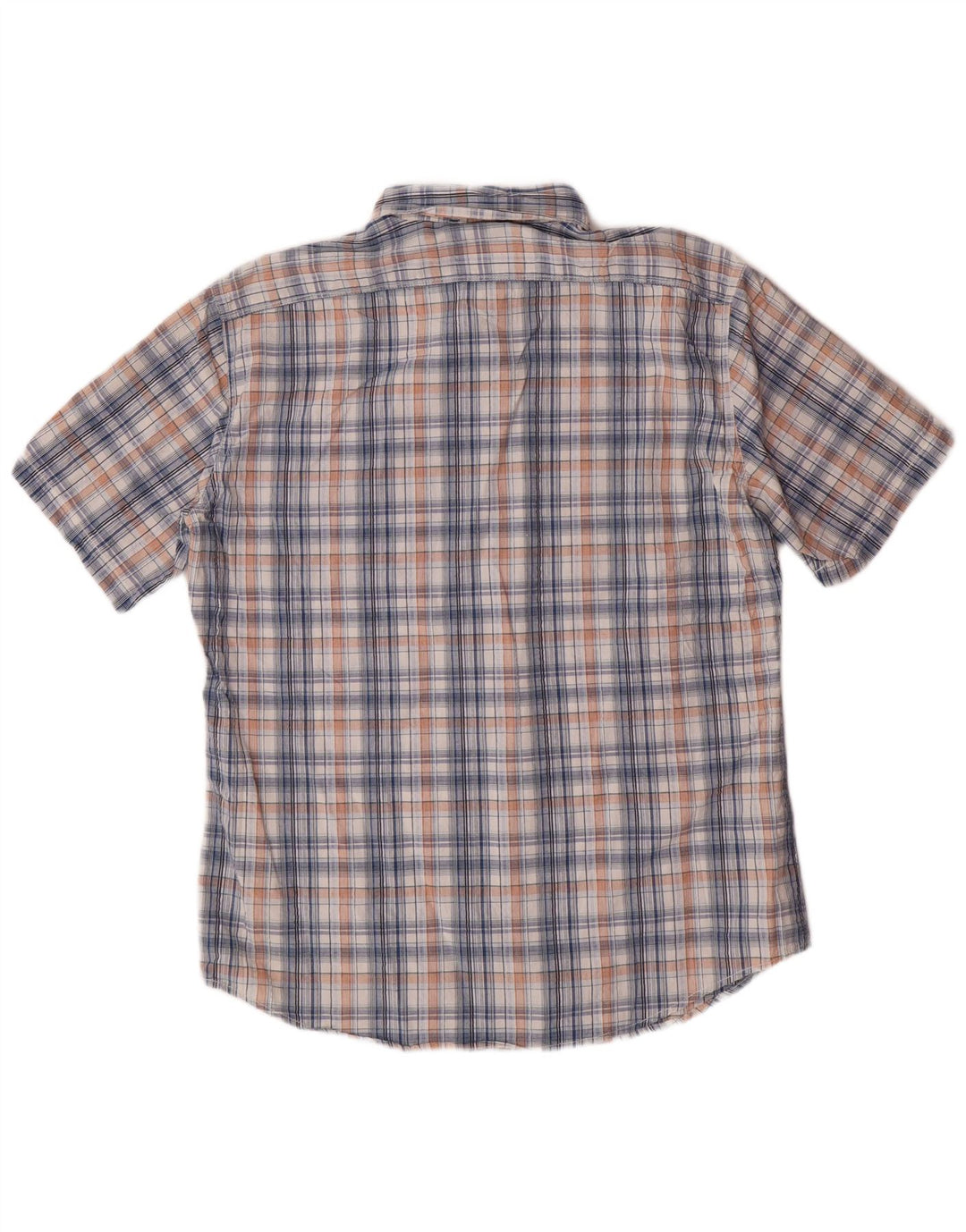 EDDIE BAUER Мужская рубашка классического кроя с коротким рукавом, средняя разноцветная клетка