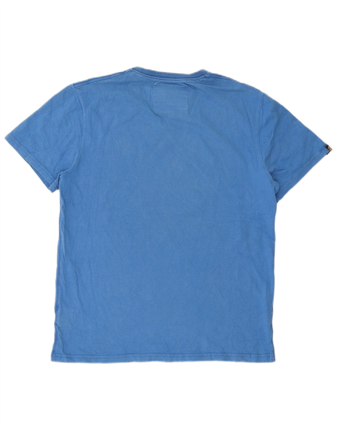 Мужская футболка с рисунком Superdry, 2XL, синяя, хлопок