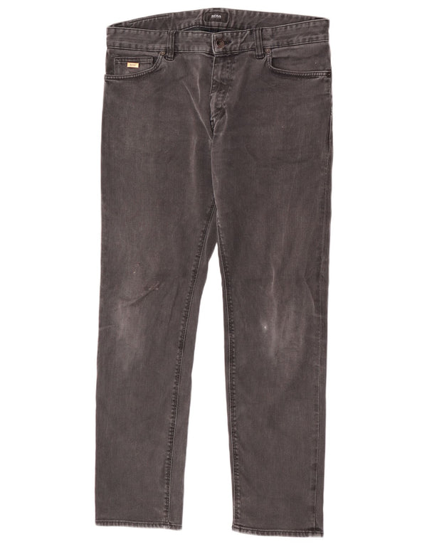 Мужские прямые джинсы Hugo Boss Maine Regular Fit W34 L30 серые