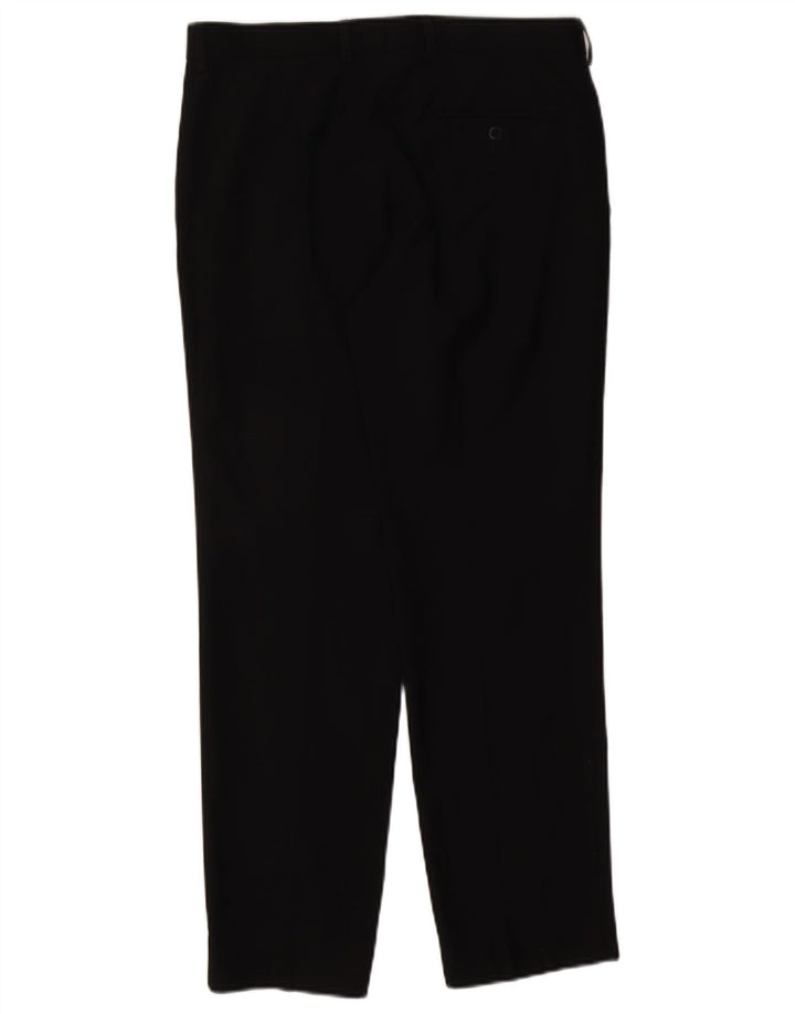 Мужские прямые костюмные брюки Marks & Spencer W32 L29 черные