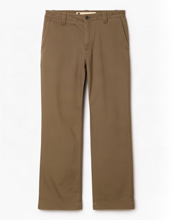 Мужские брюки-чиносы Gap Bootcut W33 L32, цвет хаки, хлопок