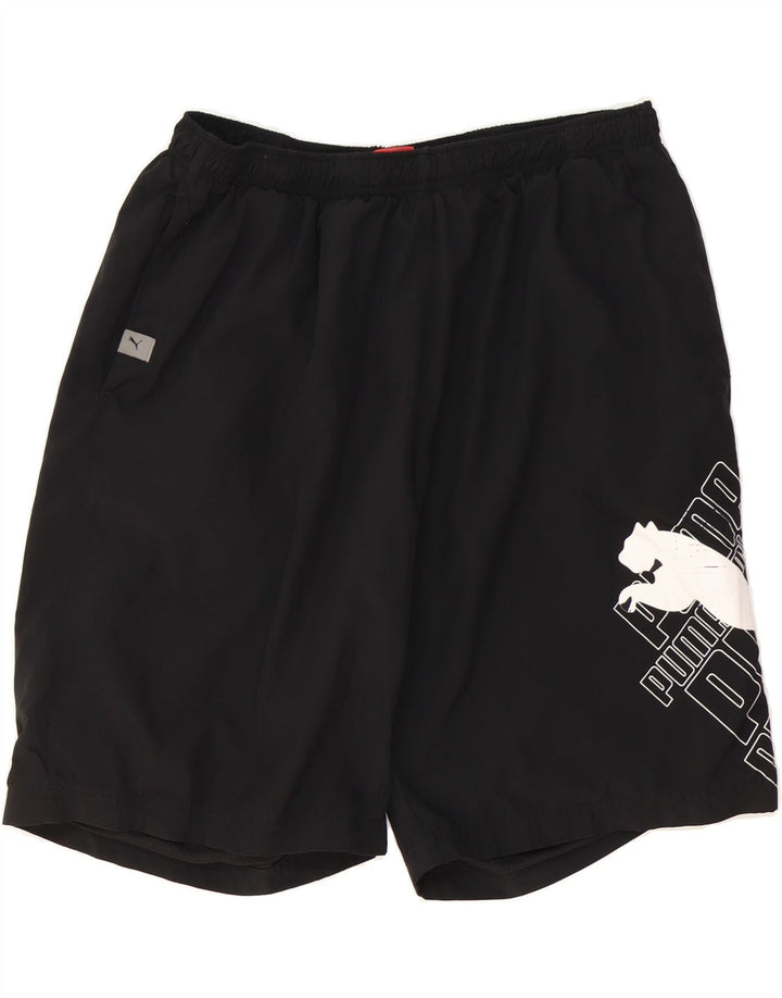 PUMA Mens Graphic Sport Shorts XL  Black Polyester Vintage Puma and Second-Hand Puma from Messina Hembry 