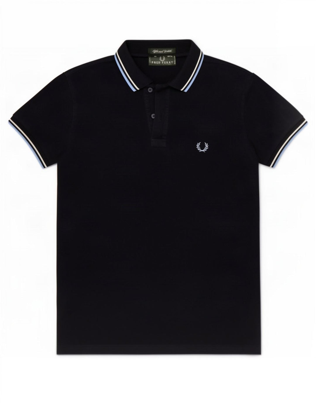 Мужская рубашка-поло Fred Perry, маленькая, темно-синяя, хлопок