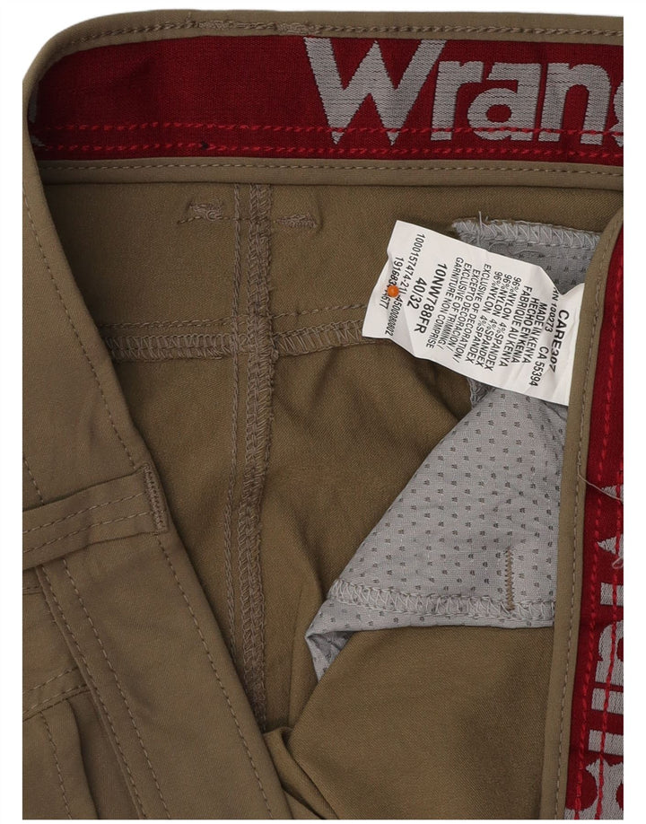 Мужские прямые брюки-карго WRANGLER W40 L32, хаки, нейлон