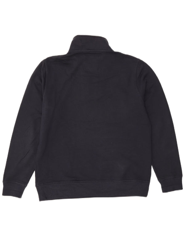 Crew Clothing Мужской свитшот с воротником на молнии Джемпер XL Темно-синий хлопок