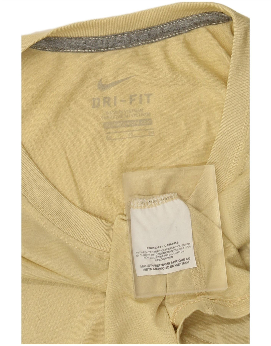 Мужской топ Nike Dri Fit с длинным рукавом XL, желтый полиэстер