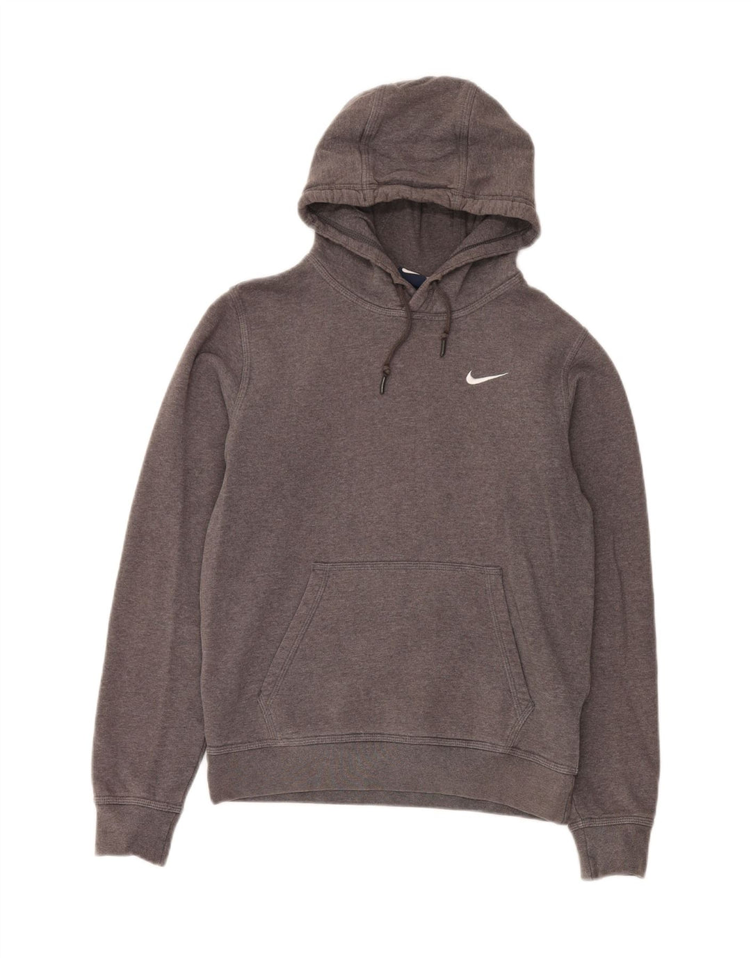 Мужской джемпер с капюшоном Nike, маленький серый, хлопковый