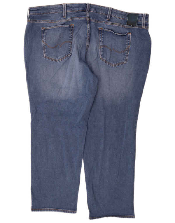 Мужские прямые джинсы Jack & Jones W48 L30 синие, хлопок