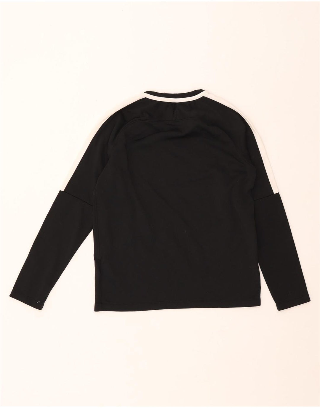 Топ NIKE для мальчиков Dri Fit с длинными рукавами, 12–13 лет, большой черный с цветными блоками