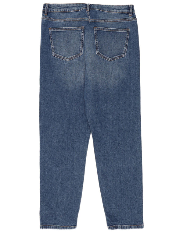 Женские зауженные джинсы Marks & Spencer Mom Regular, Великобритания 14, средние W30 L28, синие