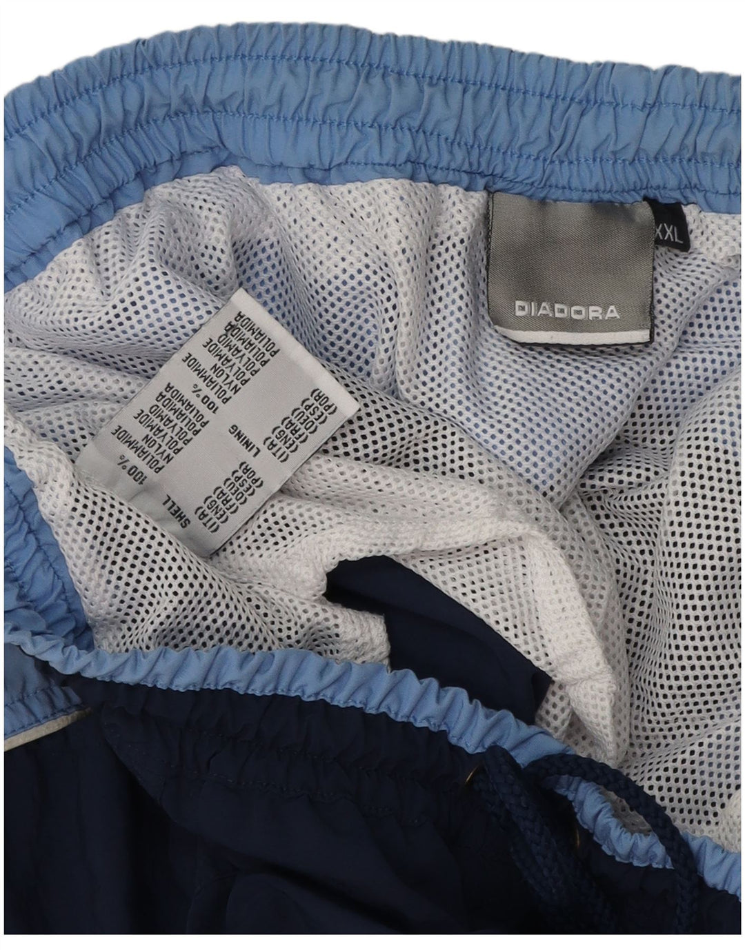 Мужские шорты для плавания DIADORA 2XL, темно-синий, полиэстер с цветными блоками