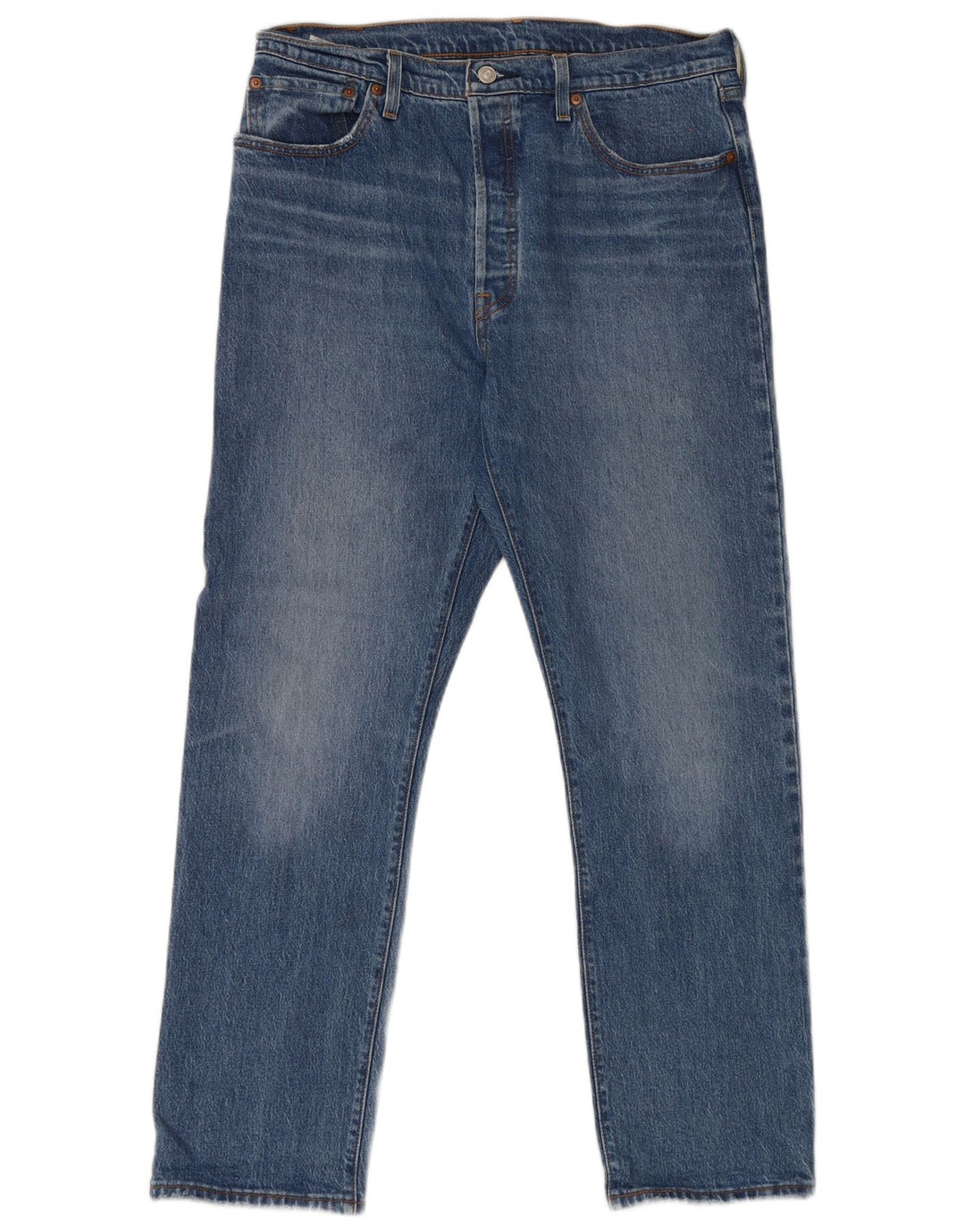 Мужские прямые джинсы Levi's 501 W32 L30 синие, хлопок
