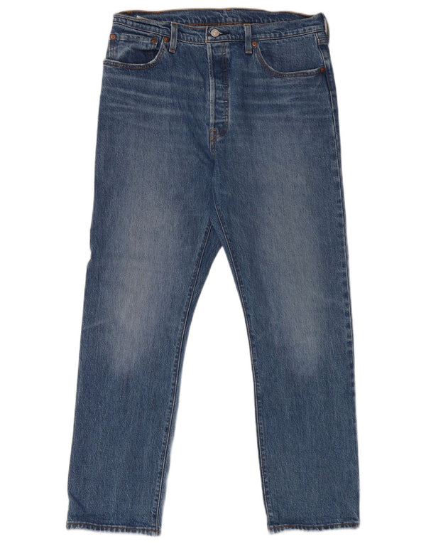 Мужские прямые джинсы Levi's 501 W32 L30 синие, хлопок