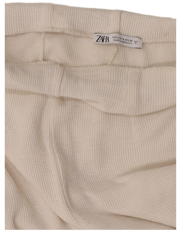 Женские спортивные брюки-капри Zara UK 10, маленькие белые