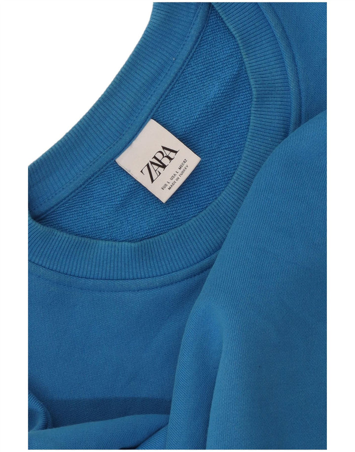 Мужской свитер Zara, большой синий