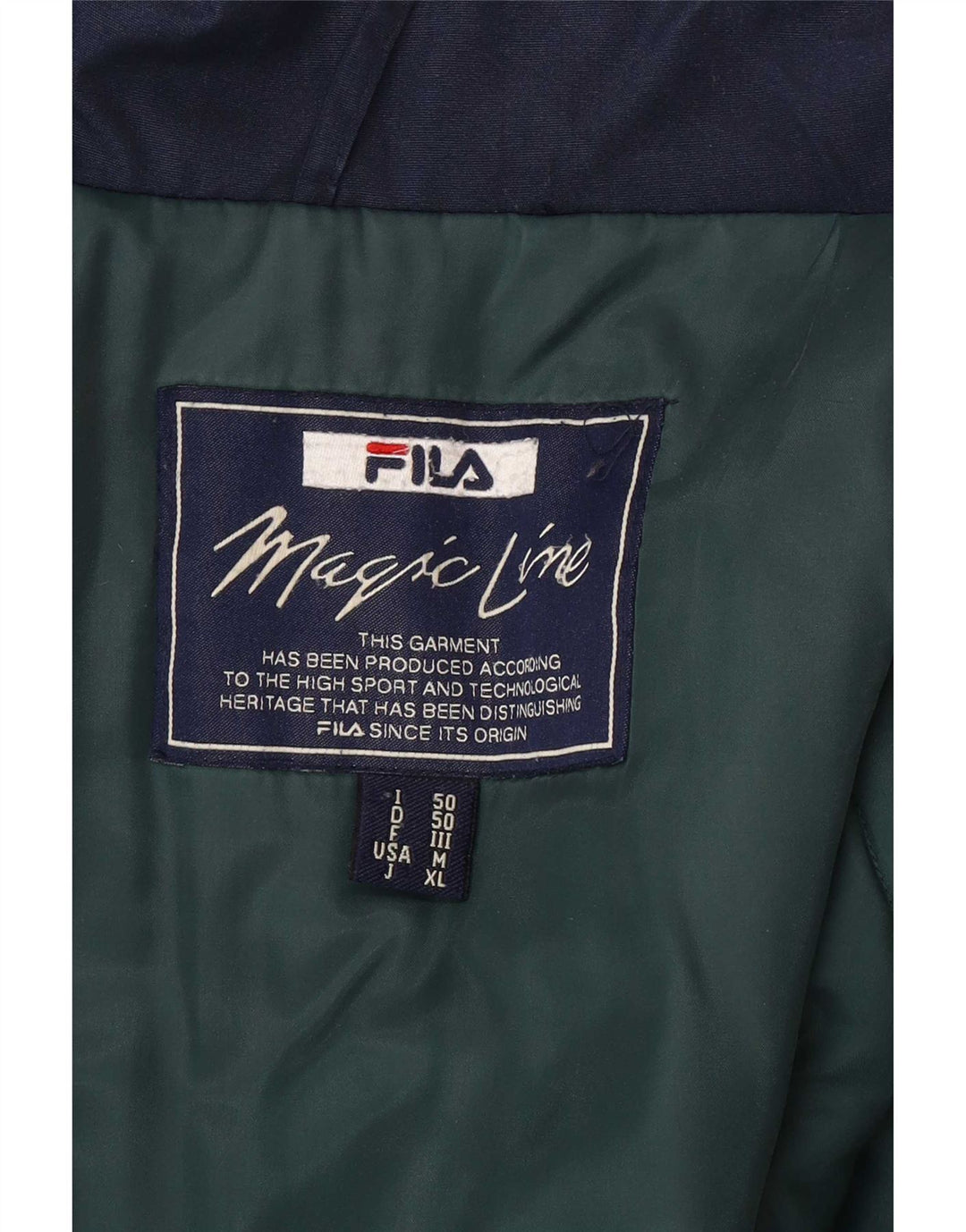 Fila Мужская универсальная куртка IT 50 Большая Темно-Синяя
