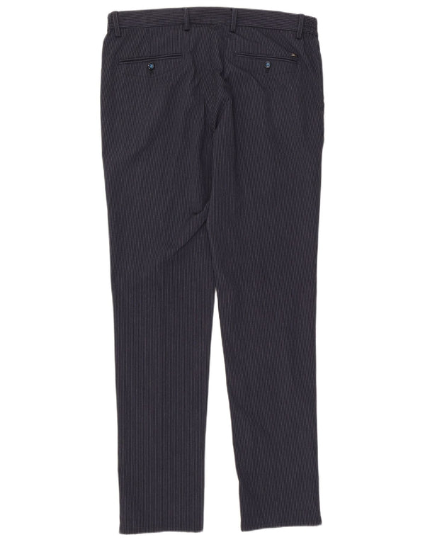 Мужские брюки-чиносы Massimo Dutti EU 44 Large W34 L33 Темно-синие в полоску