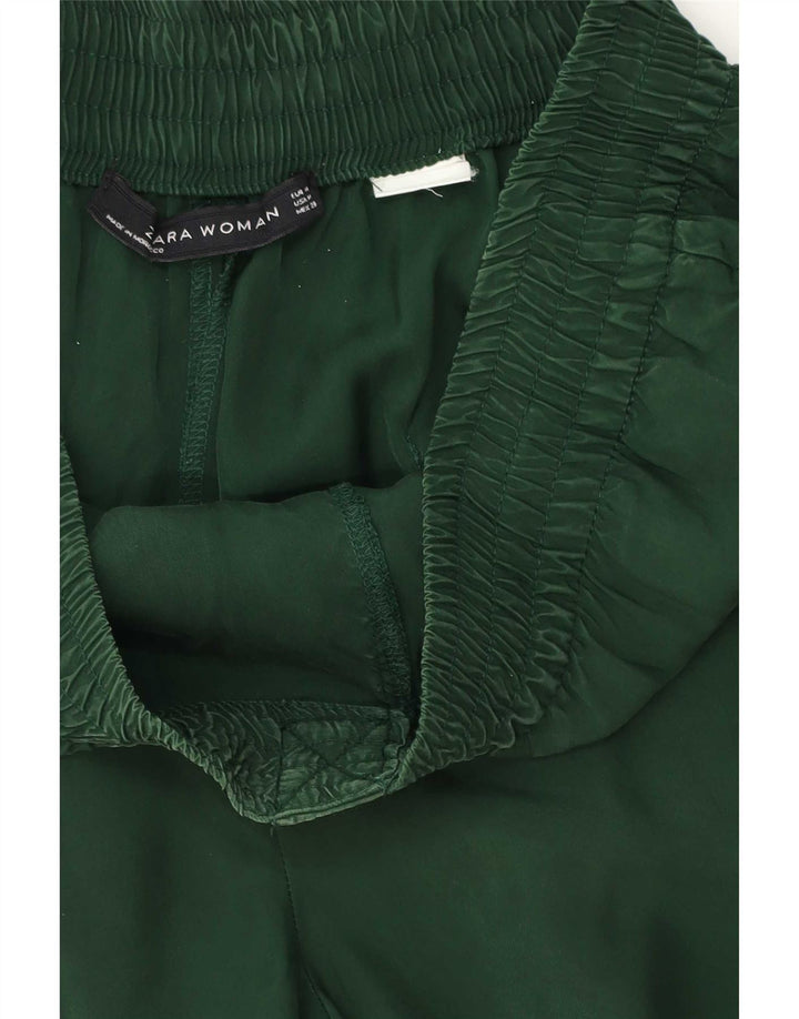 Женские зауженные брюки Zara Medium W28 L27 Зеленые