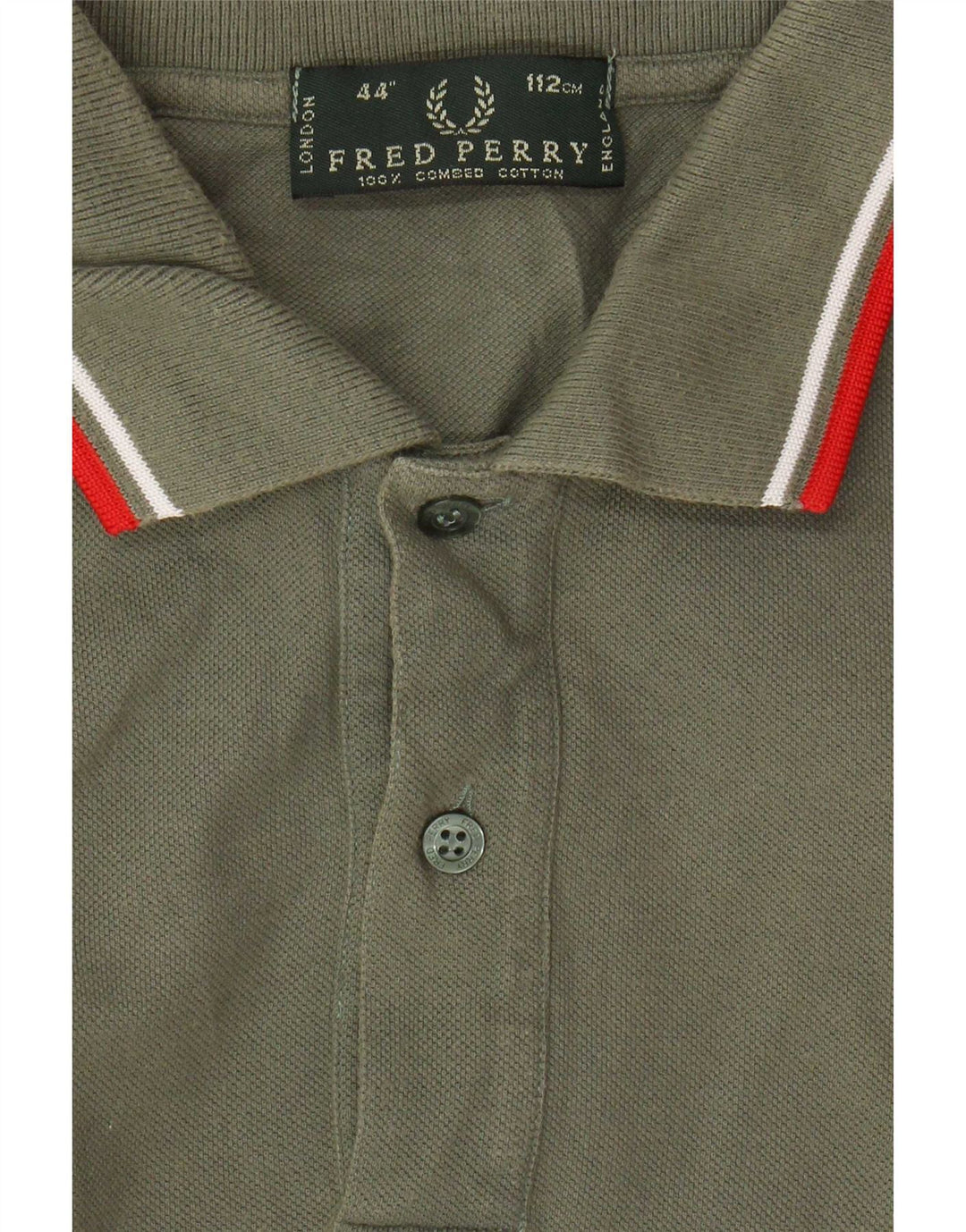 Мужская рубашка поло Fred Perry, хлопок цвета хаки, большой размер