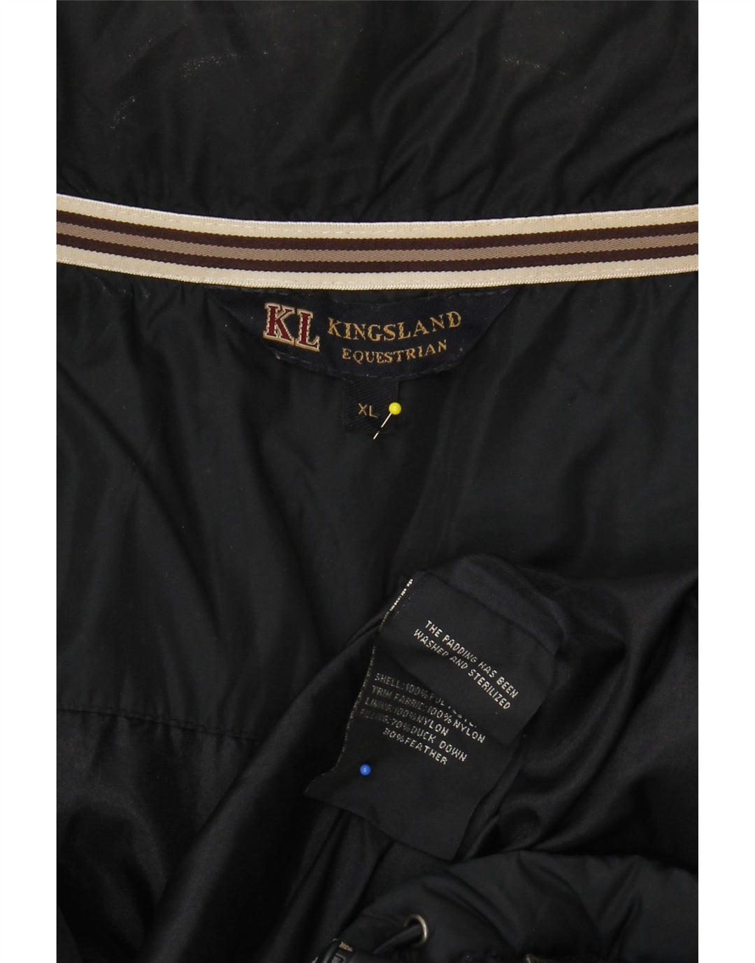 Мужская стеганая куртка KINGSLAND UK 42 XL темно-синяя, полиэстер с цветными блоками