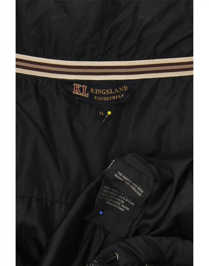 Мужская стеганая куртка KINGSLAND UK 42 XL темно-синяя, полиэстер с цветными блоками