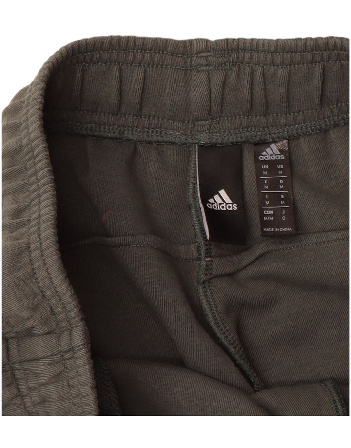 Мужские спортивные брюки Adidas для бега, средний зеленый хлопок, хлопок