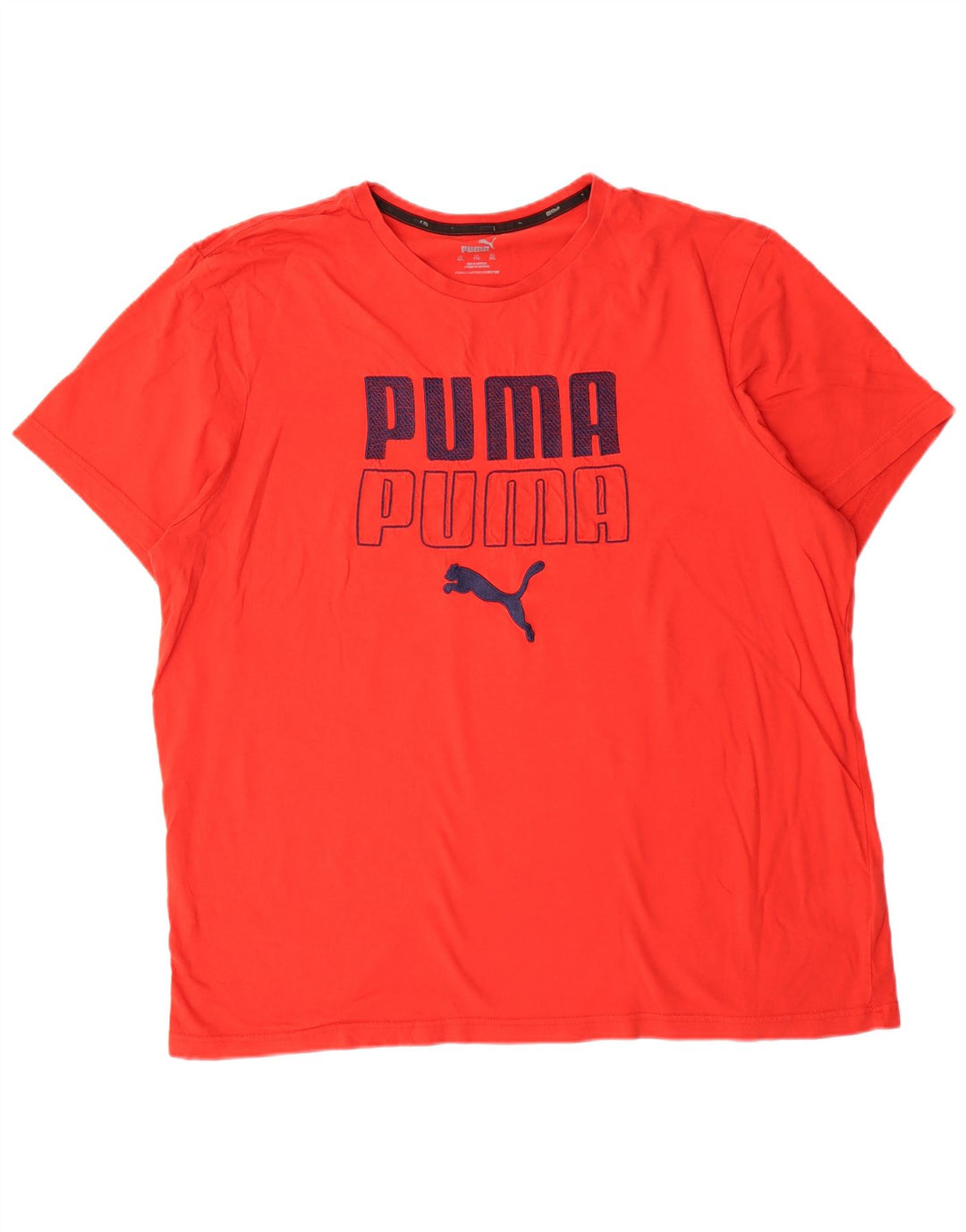 Мужская футболка с рисунком PUMA 2XL, красный хлопок