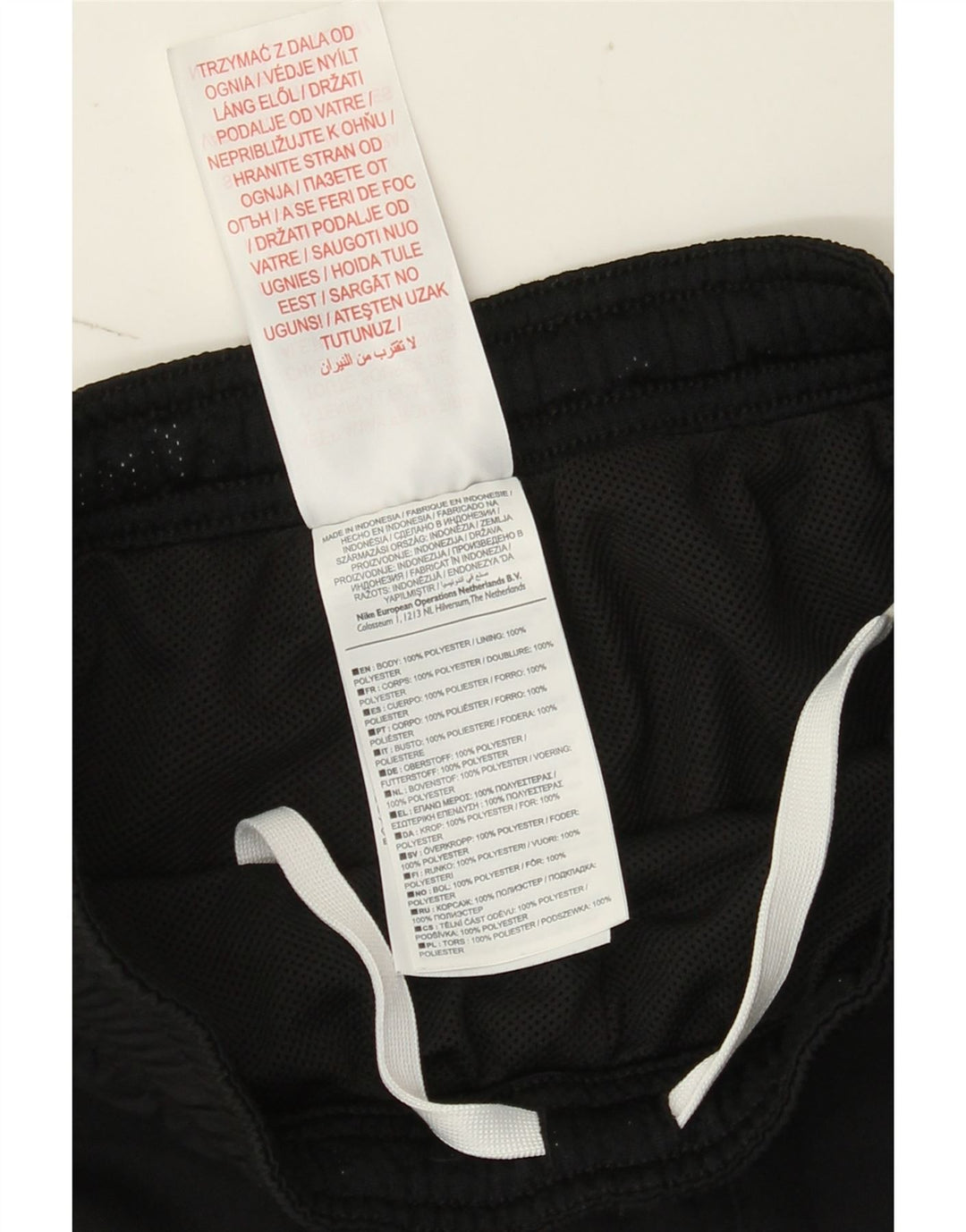 Брюки-ветровки Nike Dri Fit для мальчиков, 12–13 лет, большой размер, черный полиэстер
