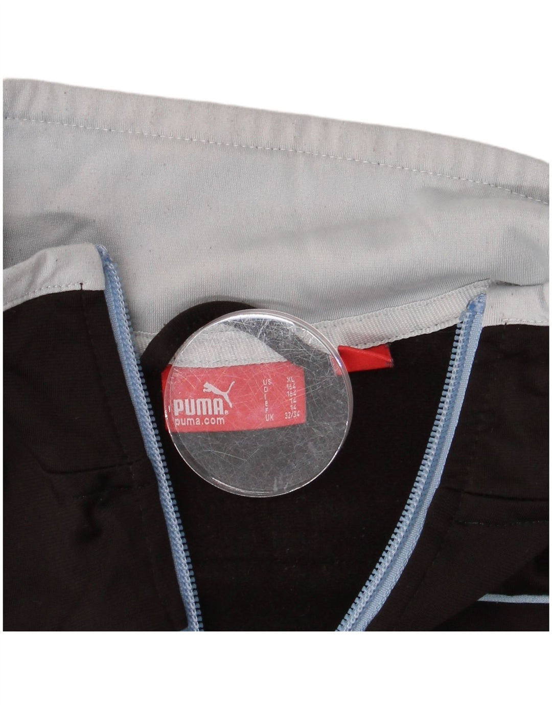 Спортивный костюм PUMA для мальчиков с графическим рисунком, верхняя куртка 13–14 лет, черный с цветными блоками