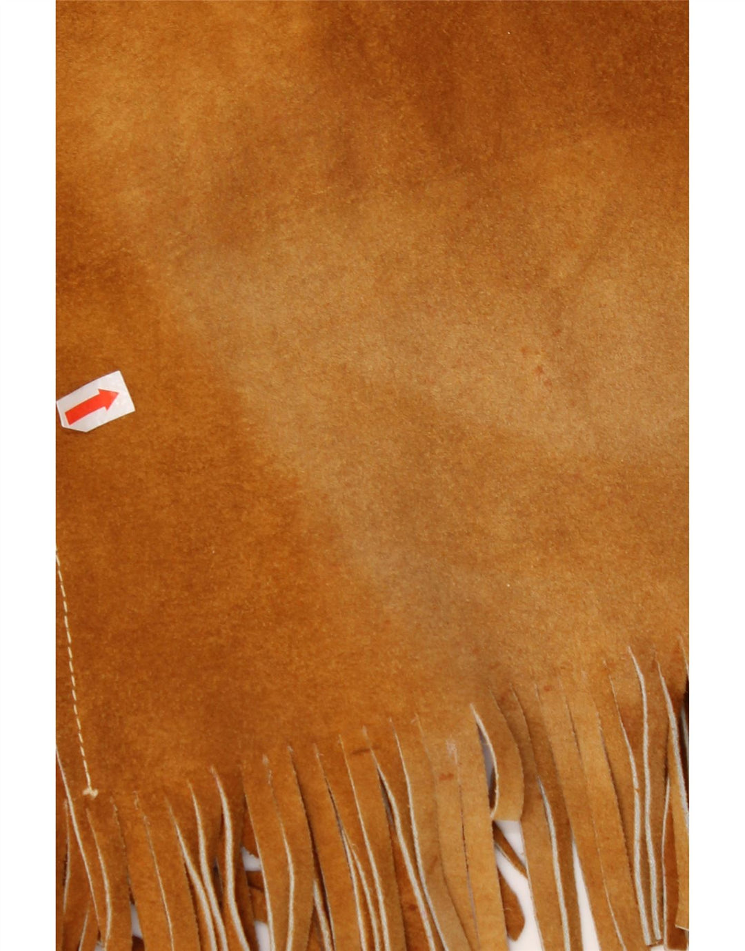 ВИНТАЖНЫЙ женский замшевый жилет UK 10, маленький коричневый