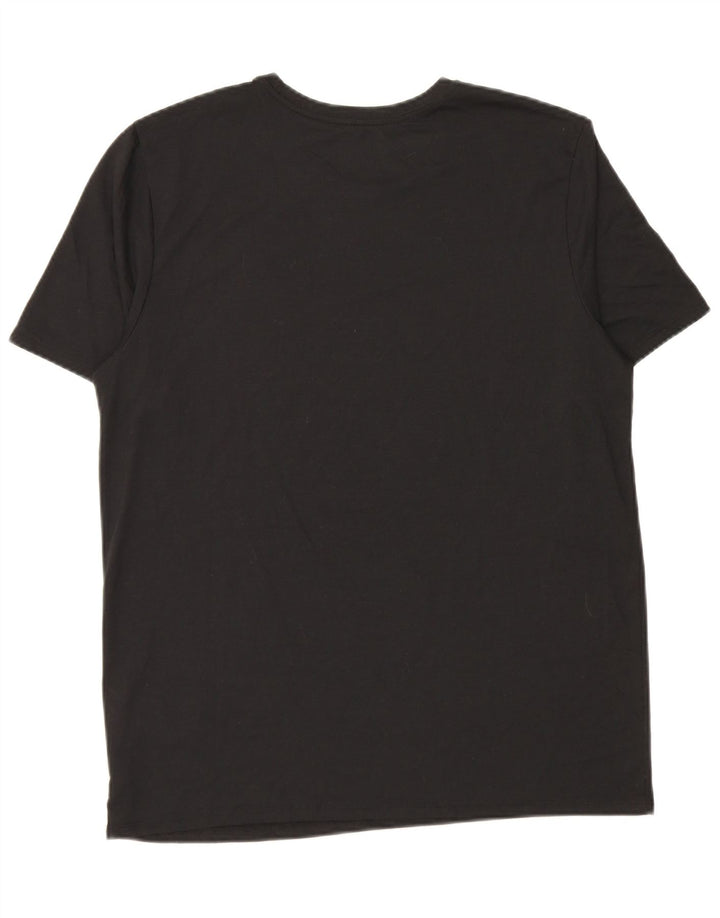 Мужская футболка Nike Dri Fit с рисунком, большой черный полиэстер
