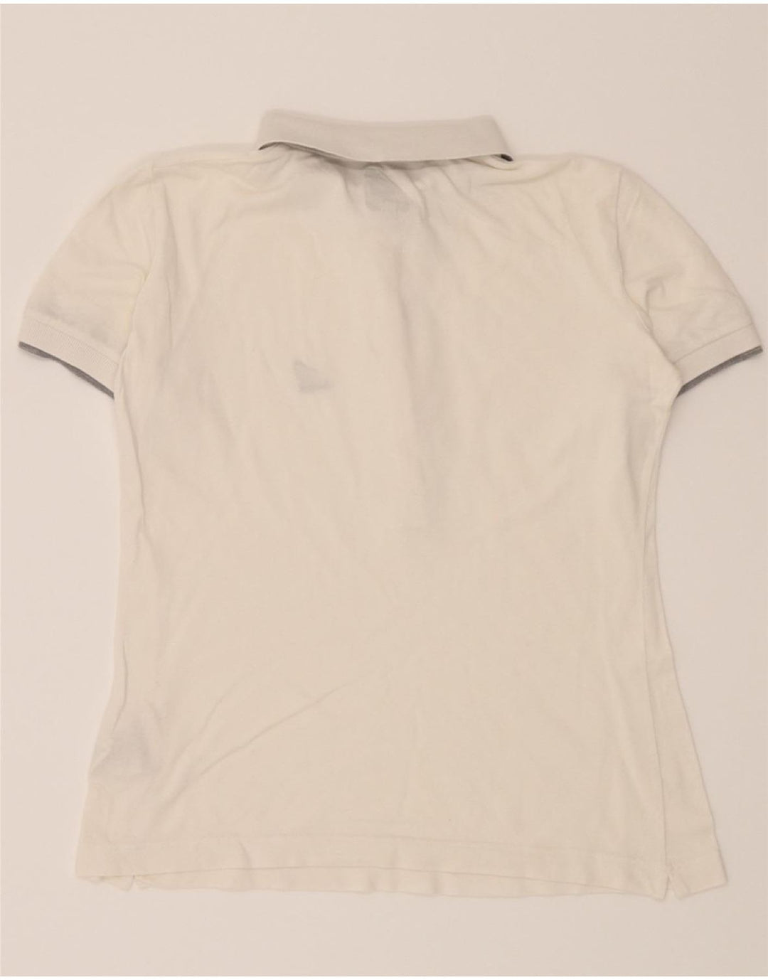 HOGAN Womens Polo Shirt UK 16 Large White Cotton Vintage Hogan and Second-Hand Hogan from Messina Hembry 