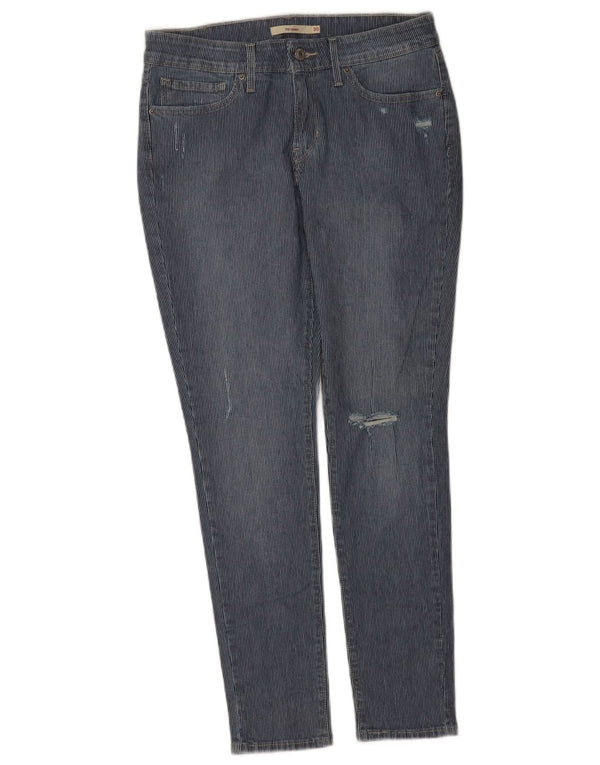 Женские джинсы скинни Levi's 711 W30 L29, хлопок в синюю полоску