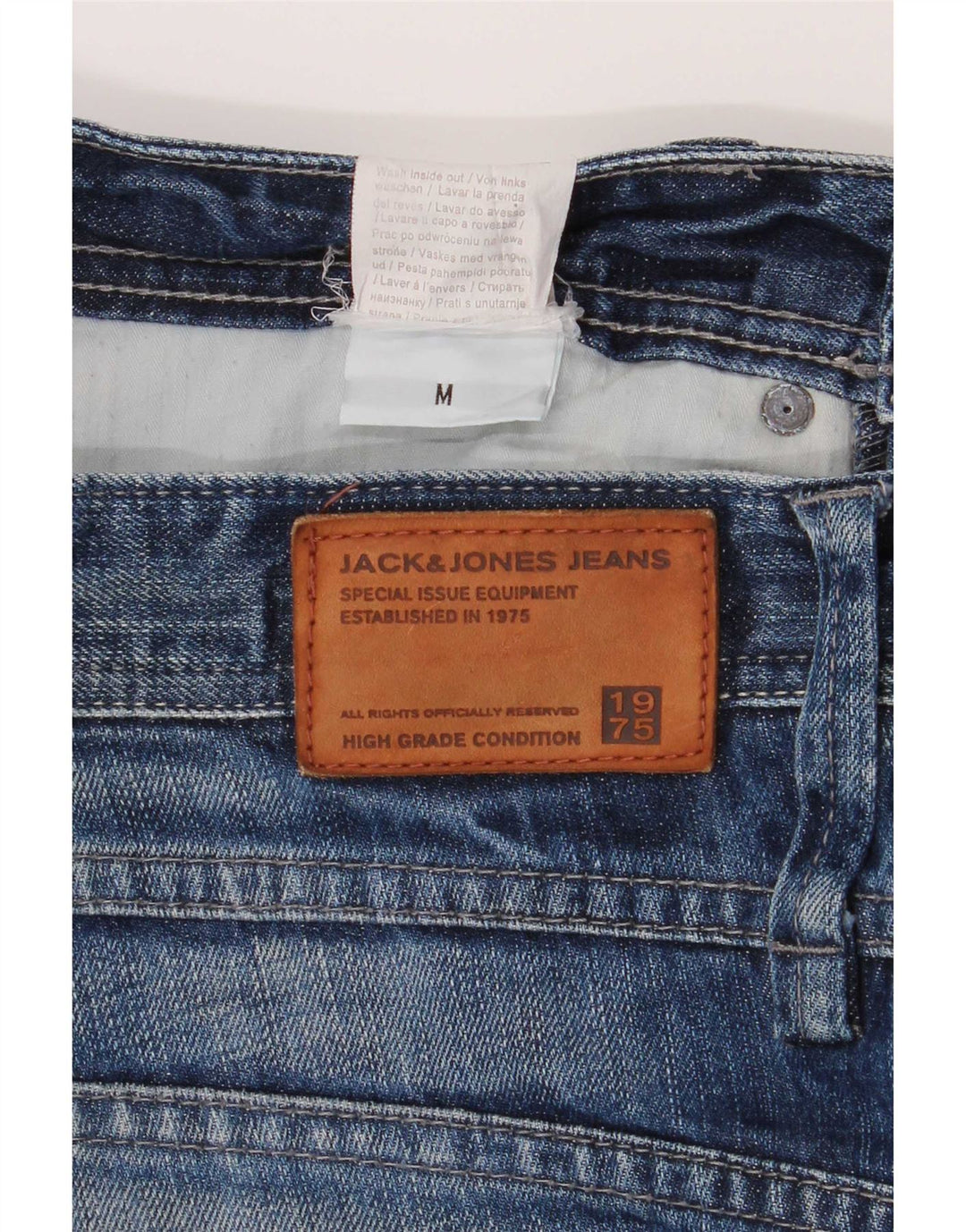 Мужские джинсовые шорты Jack & Jones Medium W32, синие, хлопок
