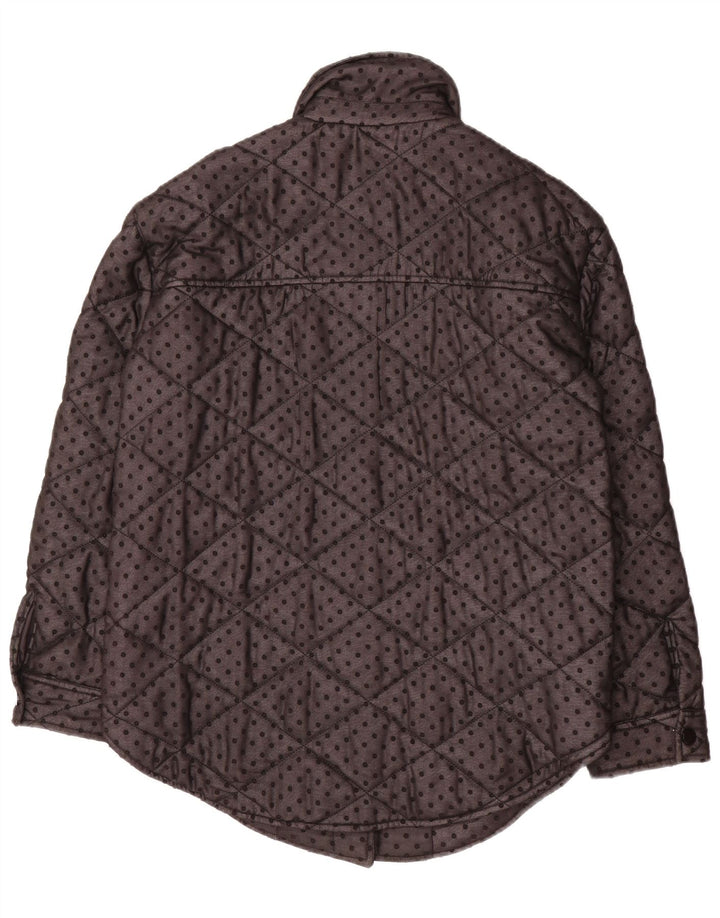 Женская стеганая куртка оверсайз Phase Eight UK 8, маленькая, черная в крапинку