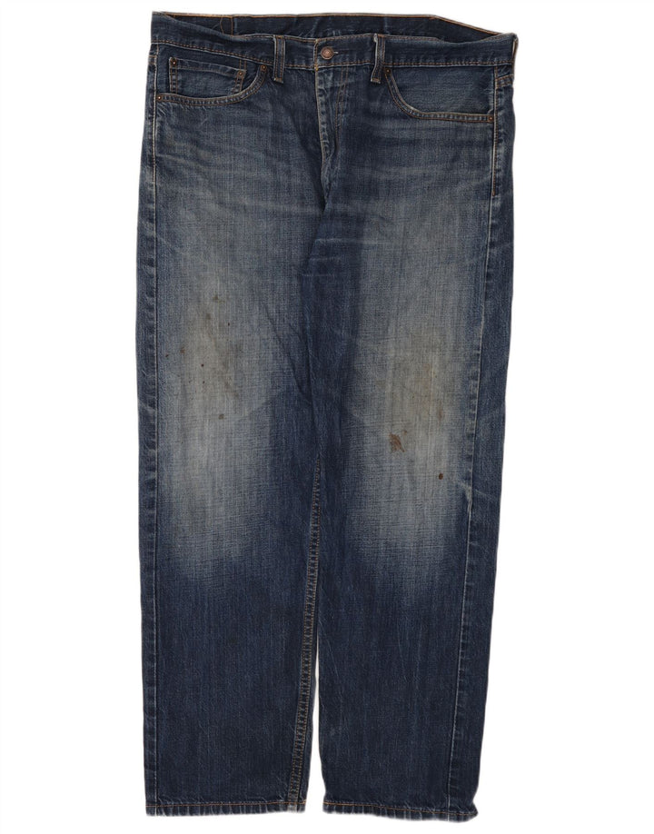 Мужские прямые джинсы Levi's 505 W38 L30 синие, хлопок