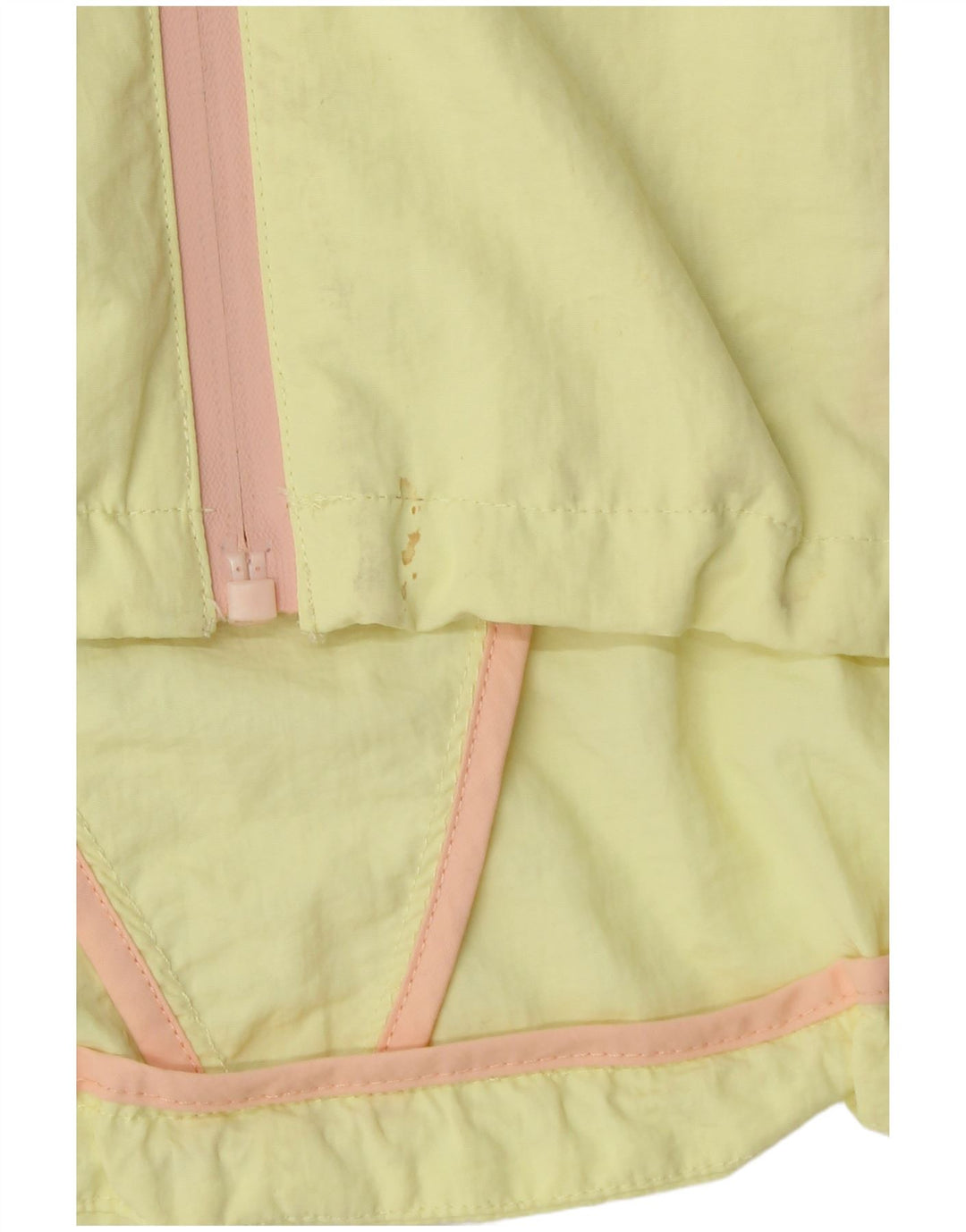 Женская укороченная ветровка оверсайз с капюшоном Zara UK 16, большая желтая