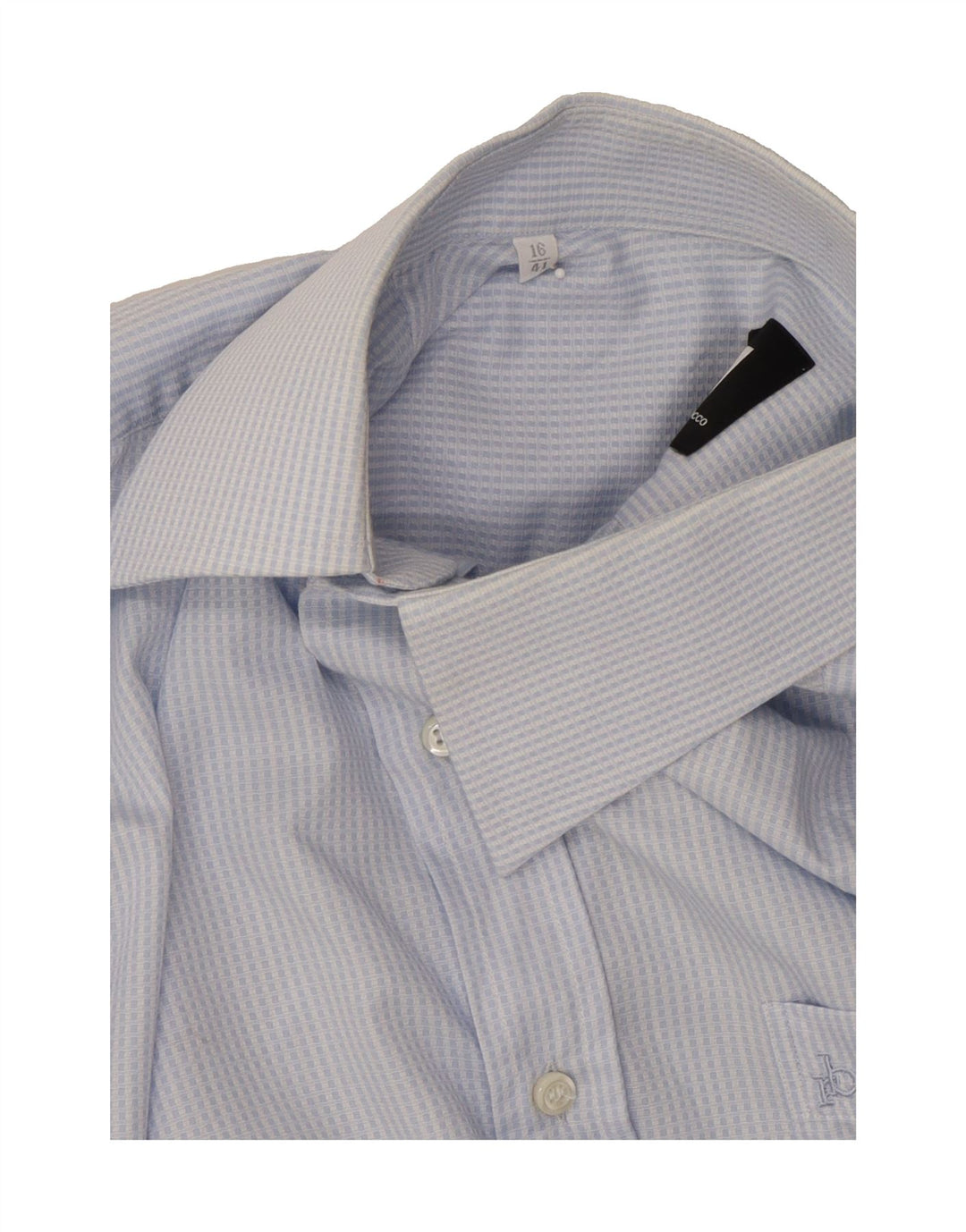 ROCCOBAROCCO Mens Shirt Size 16 41 Large Blue Striped Vintage Roccobarocco and Second-Hand Roccobarocco from Messina Hembry 