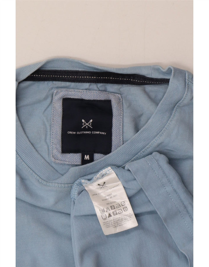 Crew Clothing Мужская футболка из хлопка среднего синего цвета