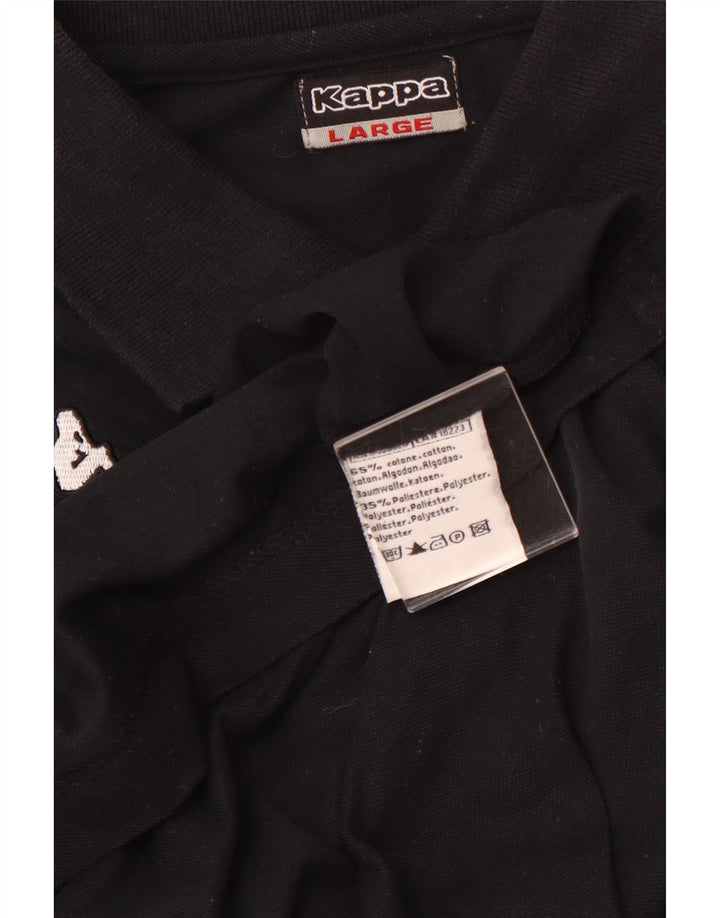 Мужская рубашка-поло KAPPA XL, черный хлопок