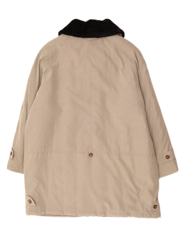 СТ. BERNARD Женское пальто UK 20 2XL Серое полиэстер с цветными блоками