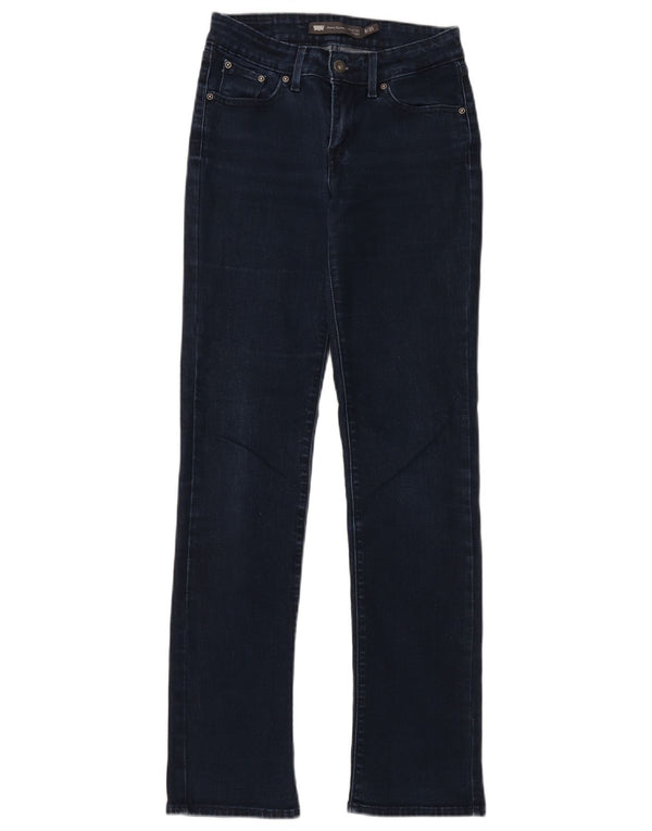 Женские прямые джинсы Levi's Demi Curve США 0 XS W25 L32 Темно-синие