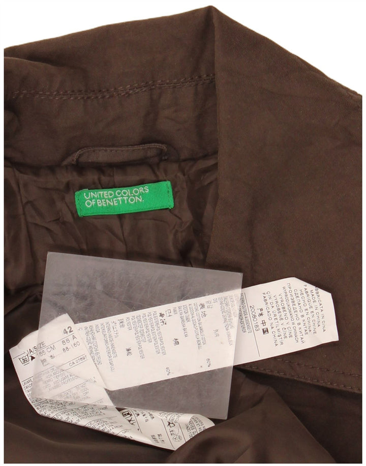 Тренч женский BENETTON IT 42 Средний коричневый хлопок