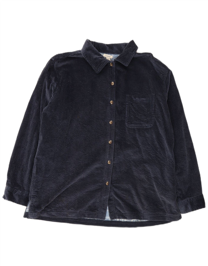 Мужская вельветовая рубашка L.L.Bean, большой размер, темно-синий, хлопок