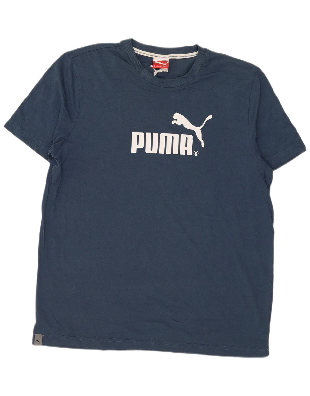 Мужская футболка с рисунком Puma, средний темно-синий